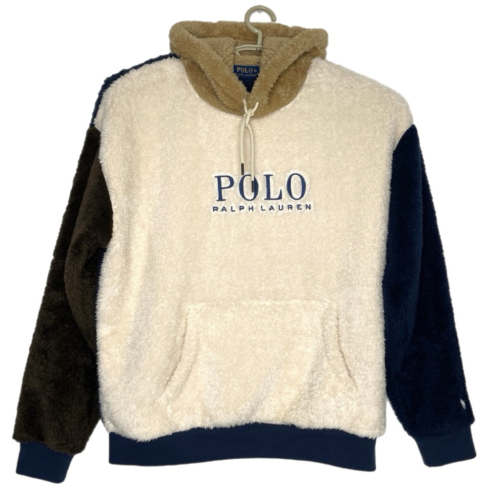 Polo Ralph Lauren High Pile Fleece Hoodie Sz L